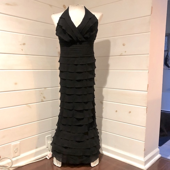 Tadashi Shoji silk layered ruffled dress - Picture 1 of 6